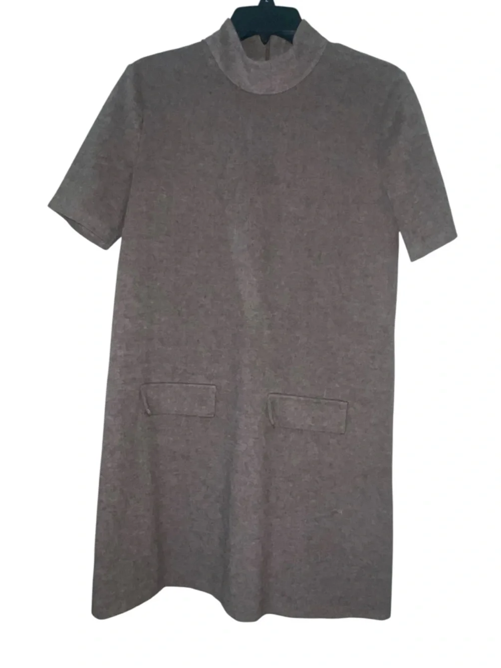 Zara mock neck pocket mini dress. Size large GUC - Picture 3 of 9